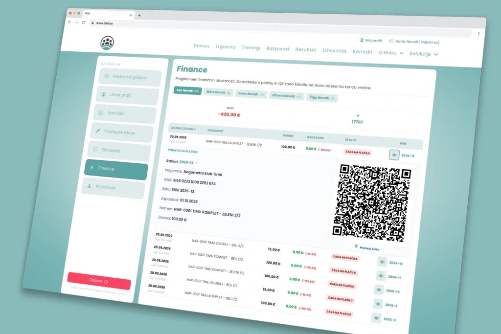 TIMLI – finance starša
